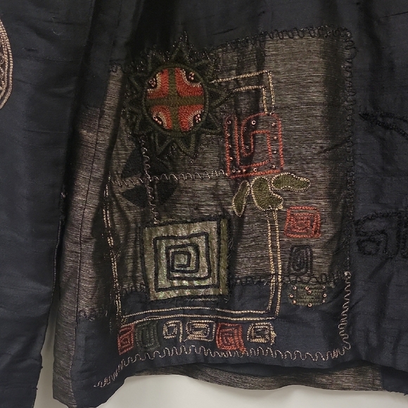 Chico's Artistic Black and Red Jacket - Picture 13 of 16